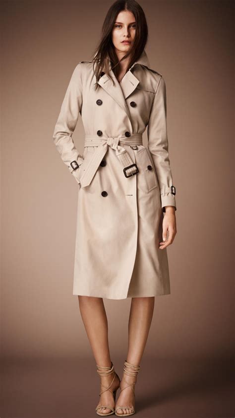 burberry women cotton gabardine raglan trench coat|Burberry kensington trench coat long.